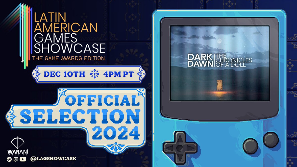 Matt_XYZ's tweet photo. #InfoGeek #InfoTech #InfoGamer
El juego paraguayo "Dark Dawn: The Chronicles Of A Doll" ha sido seleccionado en los Latin American Games Showcase (en colaboración con The Game Awards) que destacan varios próximos lanzamientos latinoamericanos y será el 10 de diciembre. https://t.co/yYVa2ChiVn