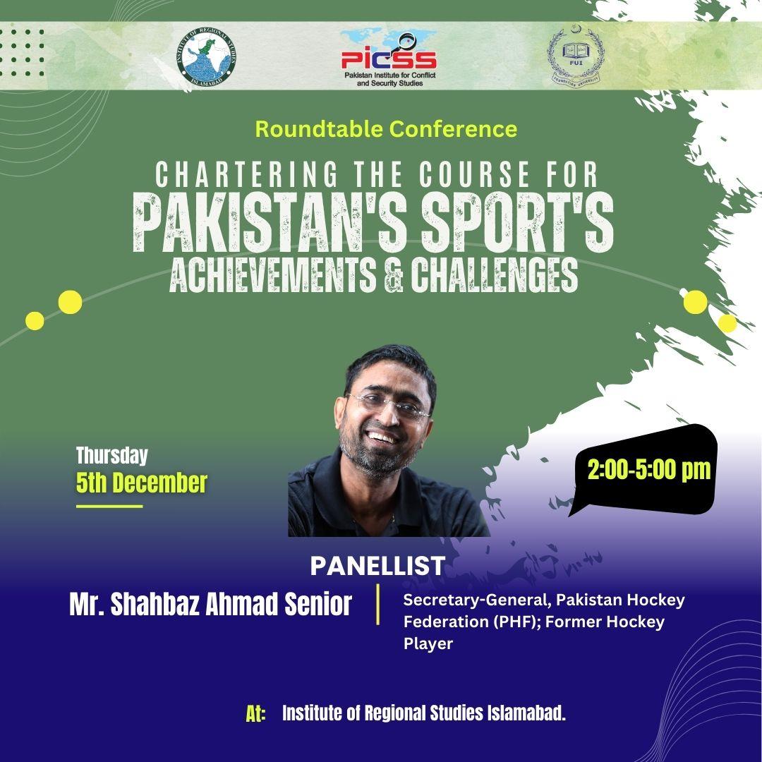 PICSSIsb's tweet image. Former Hockey Player and current secretary general Pakistan Hockey Federation (PHF)
Mr. Shahbaz Ahmed Senior