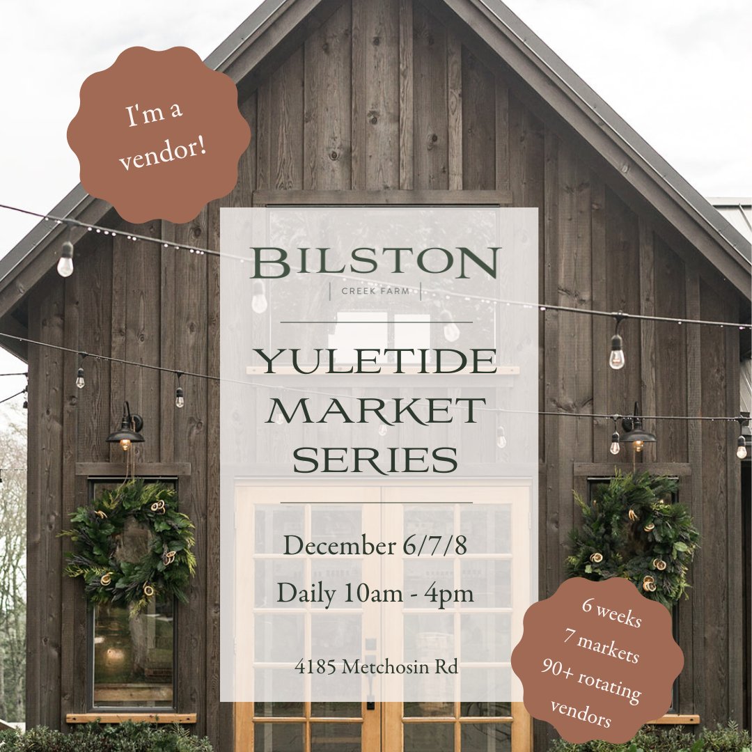 flourishapothbc's tweet photo. 🎄 So excited to be a part of the Bilston Creek Farm Yuletide Market Series this weekend!!! 🎄

If you're in the Sooke/Metchosin area, be sure to pop in and check out all the amazing local vendors in one of the cutest little barn settings you'll find on the island!

#ShopLocalBC https://t.co/fo1BJg2lr7