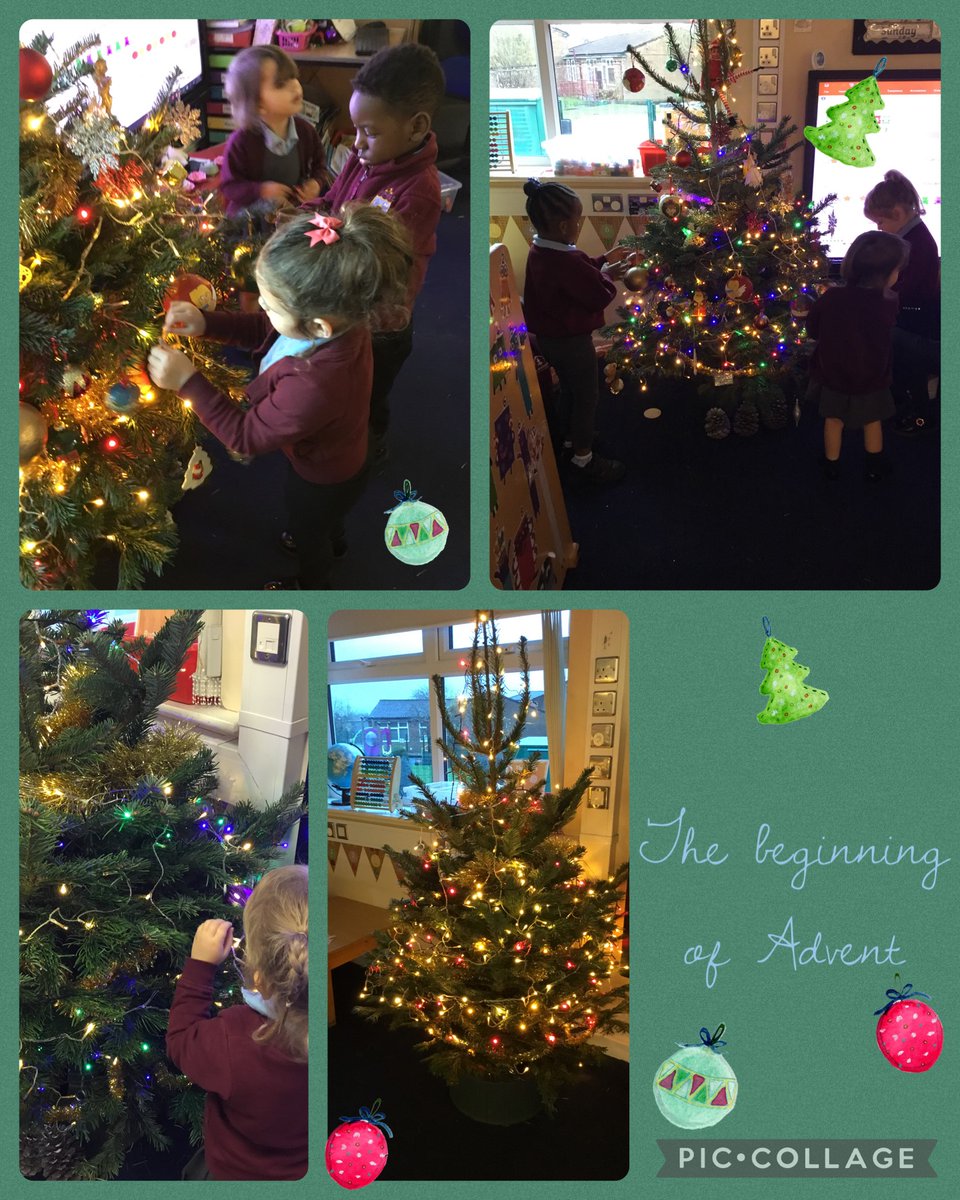 StStephens_Bury's tweet photo. EYFS decorated our real Christmas tree to start the Christmas countdown #learninglovinggrowing #Christmascountdown #advent #sensorychristmas https://t.co/q5Fzg0U7Ef