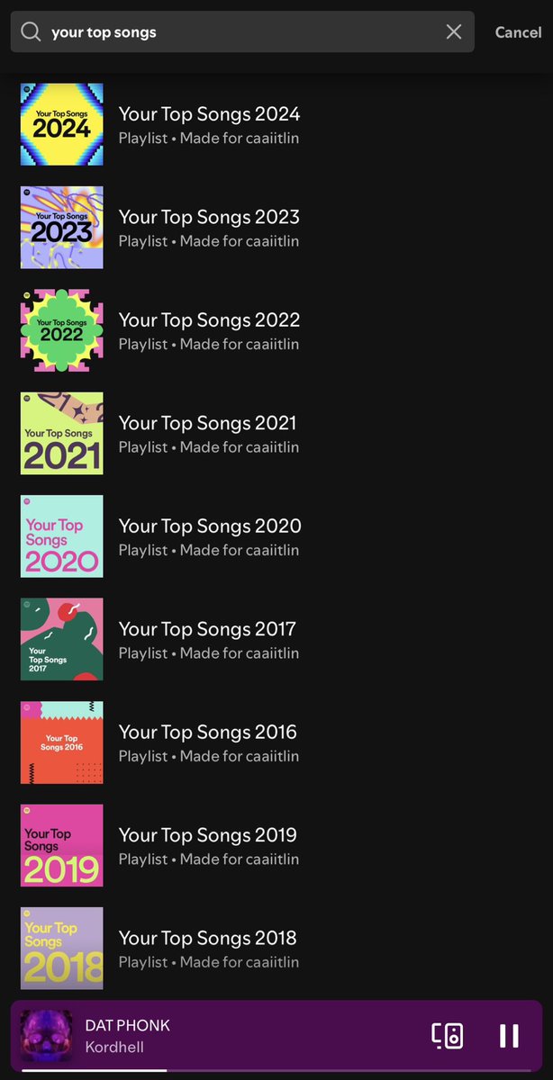 eighty8keys_'s tweet photo. 9th year of spotify wrapped, that’s crazy https://t.co/v3aLrvHMfP
