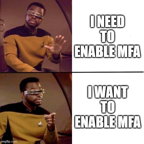 descopeinc's tweet image. Flip the MFA script 

End users see #multifactorauthentication as a chore they 𝘯𝘦𝘦𝘥 to complete or bad stuff will happen. 

For @SCMagazine, @rishi_bhargava  covers how to make end users 𝘸𝘢𝘯𝘵 to complete MFA so that good stuff will happen. 

🔗: scworld.com/perspective/ho…