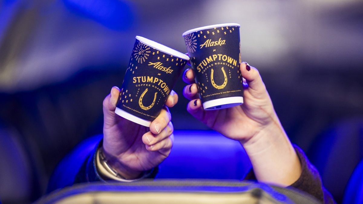 Alaska Airlines (@alaskaair) on Twitter photo To celebrate the 1st anniversary of our partnership with Stumptown Coffee, we’re sending one lucky guest on a trip for two. Plus, you’ll get some exciting gifts from Stumptown. To enter, follow <a href="/AlaskaAir/">Alaska Airlines</a> & <a href="/stumptowncoffee/">Stumptown Coffee</a>, tag a friend, and use the hashtag #AlaskaXStumptown. To celebrate the 1st anniversary of our partnership with Stumptown Coffee, we’re sending one lucky guest on a trip for two. Plus, you’ll get some exciting gifts from Stumptown. To enter, follow <a href="/AlaskaAir/">Alaska Airlines</a> & <a href="/stumptowncoffee/">Stumptown Coffee</a>, tag a friend, and use the hashtag #AlaskaXStumptown.