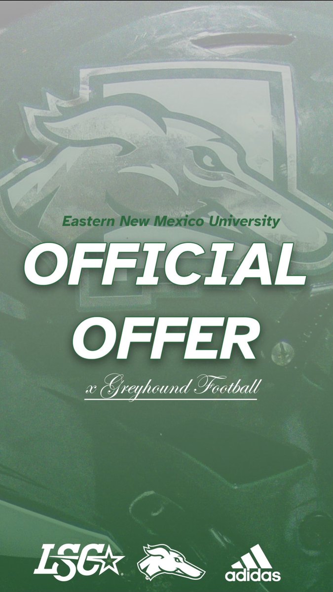 After a great conversation with <a href="/CoachPomfret/">Mike Pomfret</a> I am blessed to receive an offer from <a href="/ENMUFootball/">Eastern New Mexico University Football</a> #AGTG