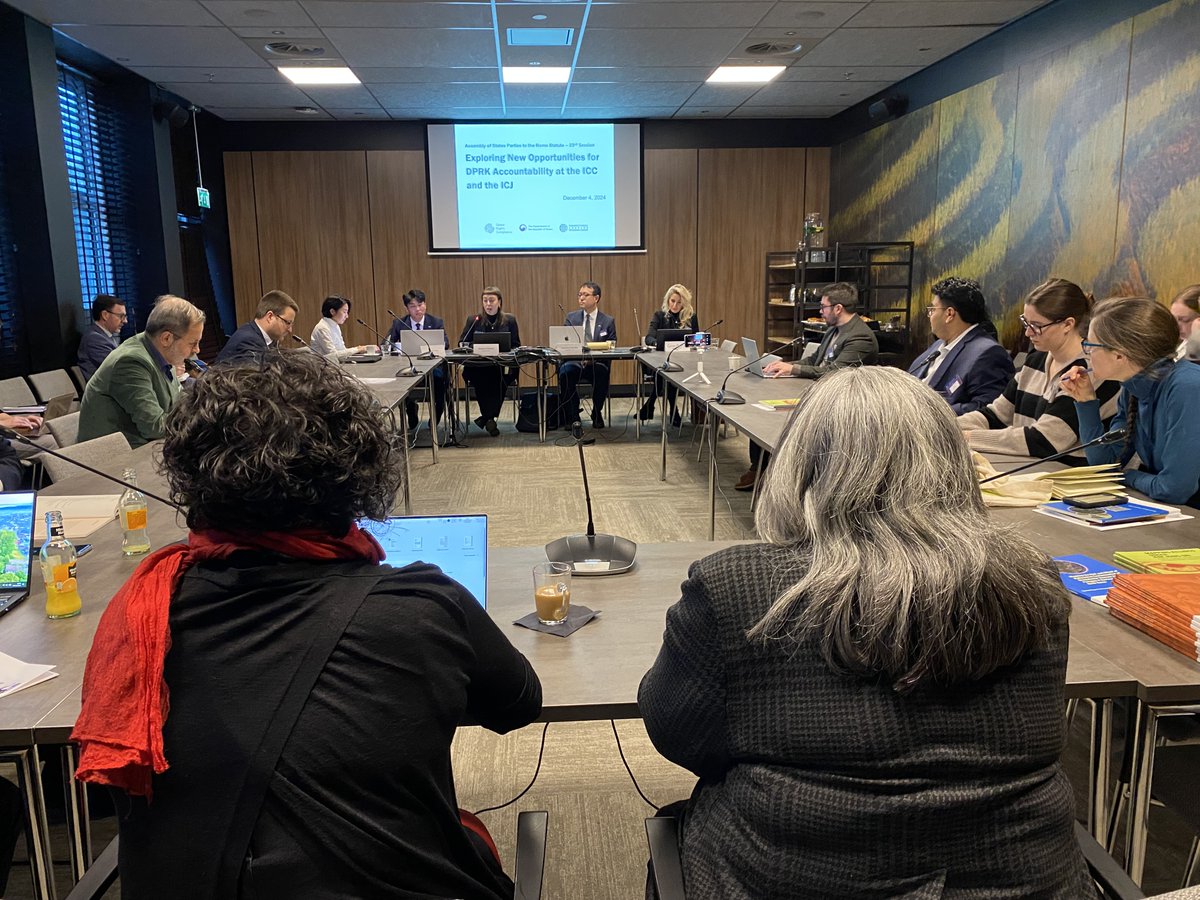 Global Rights Compliance (@grc_humanrights) on Twitter photo <a href="/CatrionaMurdoc1/">Catriona Murdoch</a> <a href="/RubyMaeAx/">Ruby Axelson</a> Exploring New Opportunities for #DPRK Accountability at the ICC and the ICJ
Our discussion explored innovative avenues to address the DPRK’s atrocities through the ICC and ICJ, highlighting the importance of international justice mechanisms
<a href="/MOFAkr_eng/">MOFA</a> <a href="/TJWGSeoul/">Transitional Justice Working Group 전환기 정의 워킹그룹</a> <a href="/CatrionaMurdoc1/">Catriona Murdoch</a> <a href="/CatrionaMurdoc1/">Catriona Murdoch</a> <a href="/RubyMaeAx/">Ruby Axelson</a> Exploring New Opportunities for #DPRK Accountability at the ICC and the ICJ
Our discussion explored innovative avenues to address the DPRK’s atrocities through the ICC and ICJ, highlighting the importance of international justice mechanisms
<a href="/MOFAkr_eng/">MOFA</a> <a href="/TJWGSeoul/">Transitional Justice Working Group 전환기 정의 워킹그룹</a> <a href="/CatrionaMurdoc1/">Catriona Murdoch</a>