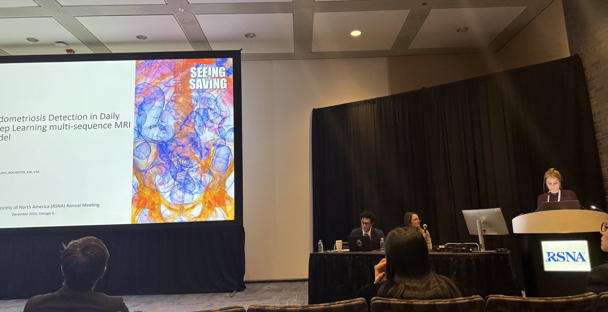 saraaahzzz's tweet image. Great talk, @ManaMSF94 ! Your insightful presentation on using deep learning to enhance the accuracy of MRI-based endometriosis detection was truly impressive.
So proud of you♥️