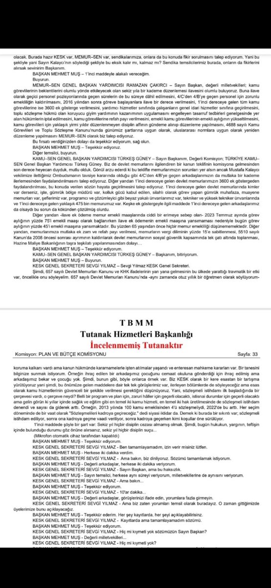 Aloss064's tweet photo. @TurkesGuney Yardımcı Hizmetler Sınıfına dair konuşmanız bile yok sayın başkan komisyonda en son kelimelerinizde dahi adını anmadığınız kadroyu mu kaldırtacaksınız ? 
Yardımcı hizmetler sınıfı ile ilgili en ufak söyleminiz yok ya nasıl söyledik diyipte önümüze atarsınız.. https://t.co/6yxZICP0rk