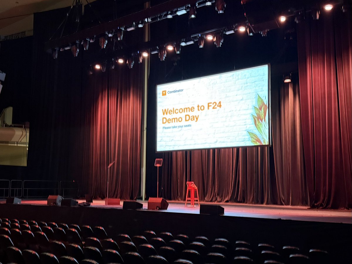 Jon Xu (@xuster) on Twitter photo It’s been 5 years since the last in-person demo day. The stage is set for the first <a href="/ycombinator/">Y Combinator</a> Fall batch. Let’s go!! It’s been 5 years since the last in-person demo day. The stage is set for the first <a href="/ycombinator/">Y Combinator</a> Fall batch. Let’s go!!