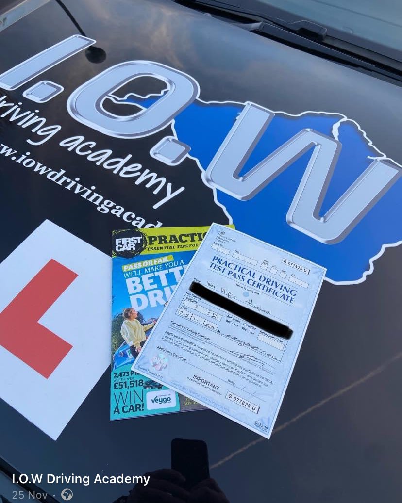 IOW_DA's tweet photo. AMAZING 1st Time Passes with our Academy. 3 tests, 1 perfect pass and two tests with only 6 driving faults between the two. 
That’s 3x 1st time passes with only 6 faults between them all. 
That’s why we are the best on the Island. https://t.co/owz0IIrXcn