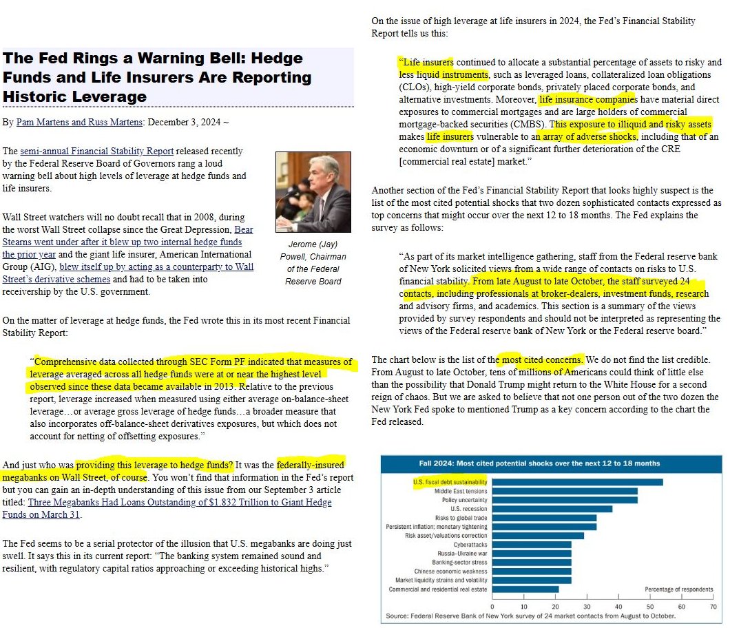 MiguelSCompton's tweet image. #DebttoGDP ht Wall St on parade.
Fiscal dominance appears to be a structural concern for Wall St &amp;amp; the NY Fed heads. Hedge funds are leveraging to chase yield that isn&apos;t there, which might be the next catalyst for a Bazooka/ZIRP program. Junk credit spreads will be the 🐦IMHO