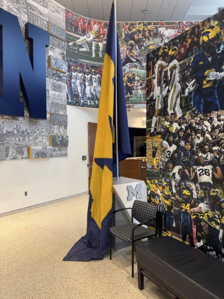 The infamous flag has made its way into Schembechler hall