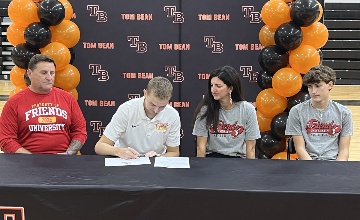 Tom Bean’s Brody Pearson signs to play football for Friends University