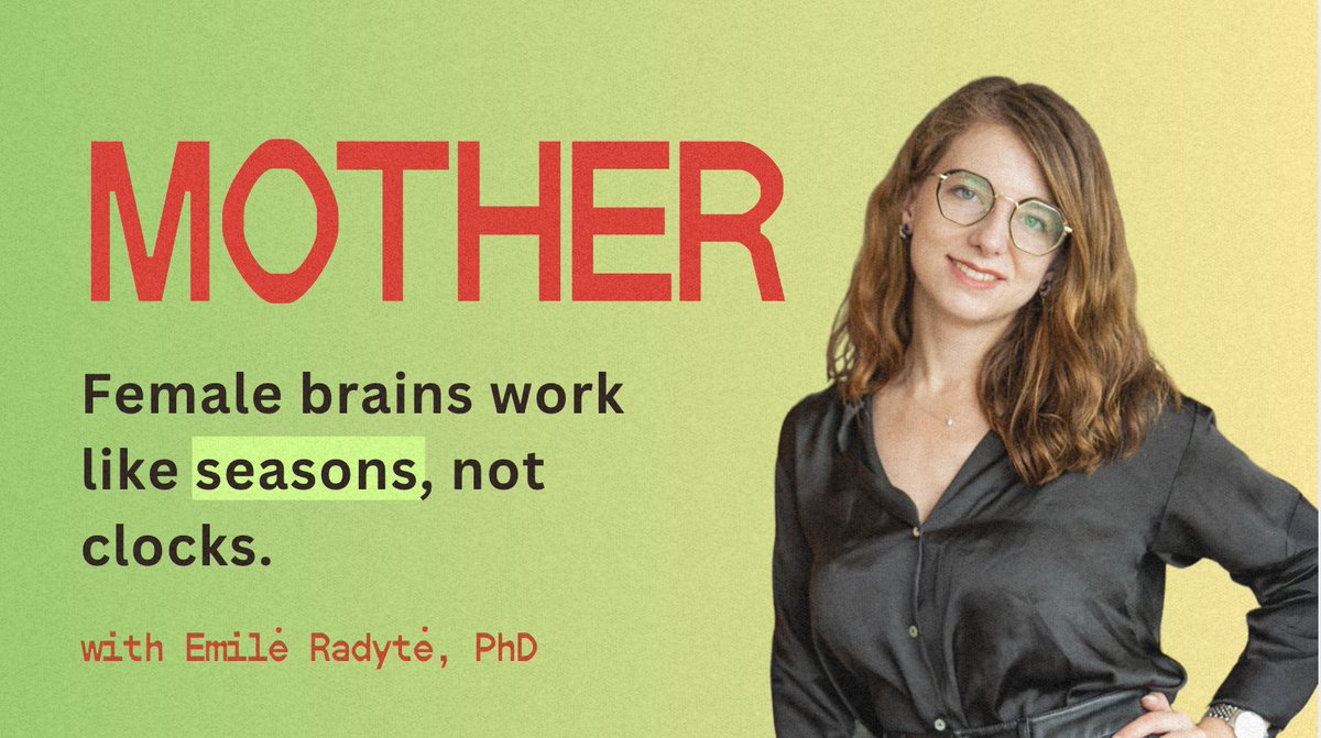 Karina Vazirova (@karinavazirova) on Twitter photo 🧠 Female brains work like seasons, not clocks.
New episode up with Em Radytė, CEO of <a href="/SamphireNeuro/">Samphire Neuroscience</a>.
We discuss:
⚡️ The brain across menstrual cycle phases
⚡️ Cutting-edge tech Emilė’s team is building
⚡️ Future of psychiatry
shorturl.at/fYFlS 🧠 Female brains work like seasons, not clocks.
New episode up with Em Radytė, CEO of <a href="/SamphireNeuro/">Samphire Neuroscience</a>.
We discuss:
⚡️ The brain across menstrual cycle phases
⚡️ Cutting-edge tech Emilė’s team is building
⚡️ Future of psychiatry
shorturl.at/fYFlS