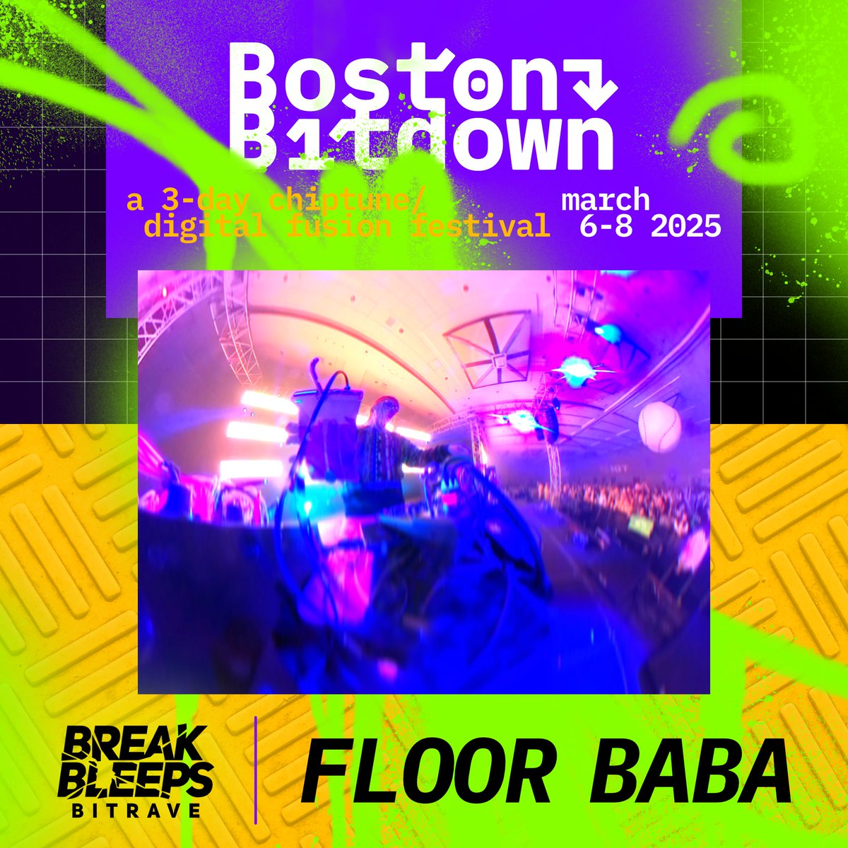 thegeekbeat's tweet image. The final @breakbleeps #BitRave addition is @FLOOR_BABA who combines EDM w/elements of almost every other genre to create a signature sound. A pluswav team member, their behind the music of indie games “Egg Squeeze” “Yars Rising” &amp; “Vitamin Connection” Give them their flowers 🌼