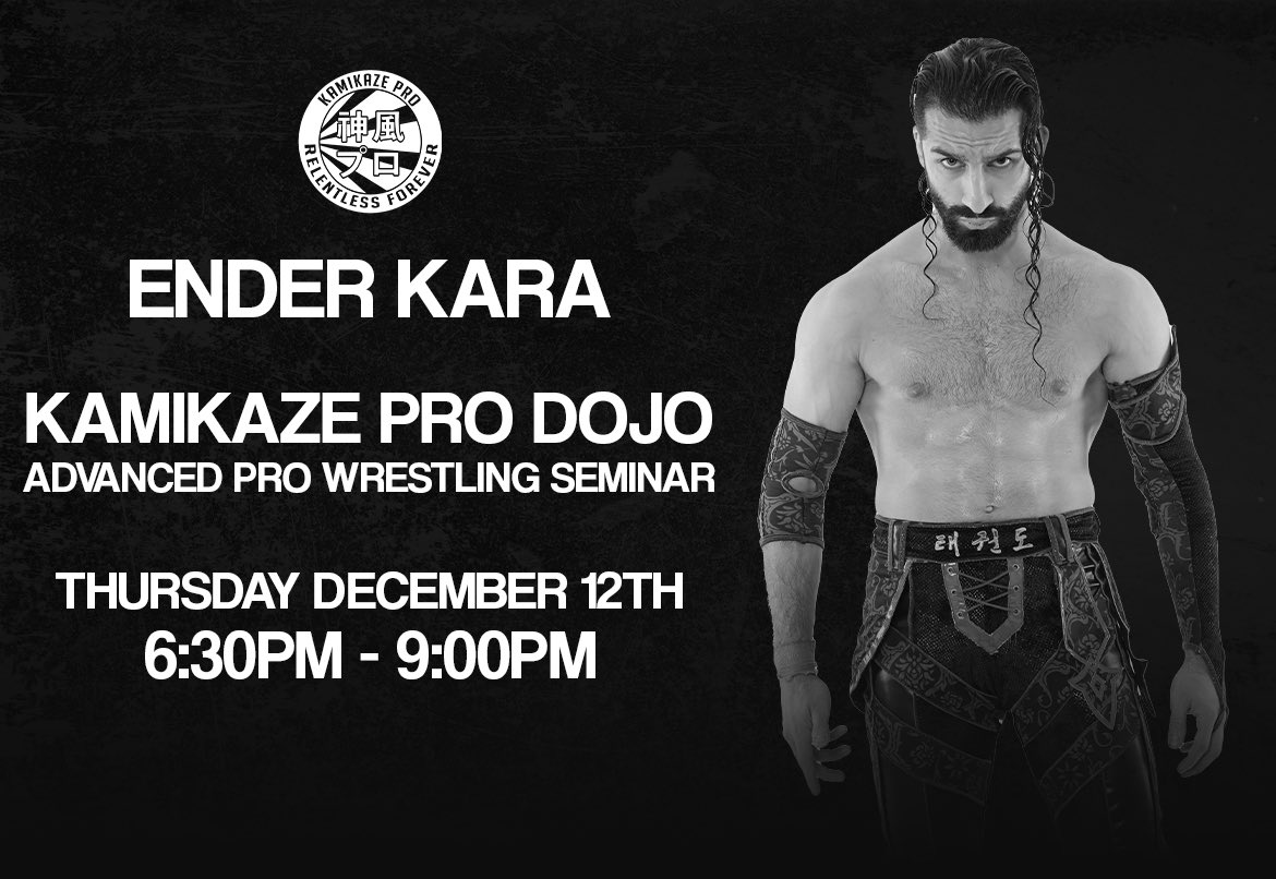 Kamikaze Pro Dojo (@kamikazeprodojo) on Twitter photo Next Thursday <a href="/EnderKaraPW/">πππππ ππππ | γ¨γ³γγ«γ»γ«γ© πΈπͺπΉπ·</a> hosts a seminar at the Kamikaze Pro Dojo.
Send us a message to get involved. Next Thursday <a href="/EnderKaraPW/">πππππ ππππ | γ¨γ³γγ«γ»γ«γ© πΈπͺπΉπ·</a> hosts a seminar at the Kamikaze Pro Dojo.
Send us a message to get involved.