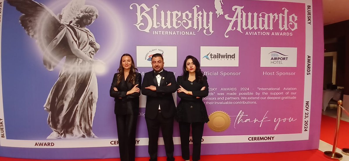 🌟 #BlueskyAwards2024 🌟A night to remember at ISG Sabiha Gökçen Airport Hotel, celebrating the best in aviation!
✨ Sponsors: Maiden Flight Tech, Tailwind Airlines,

🎉 Thank you to all who made it unforgettable! See you in 2025! #AviationAwards #ExcellenceInAviation