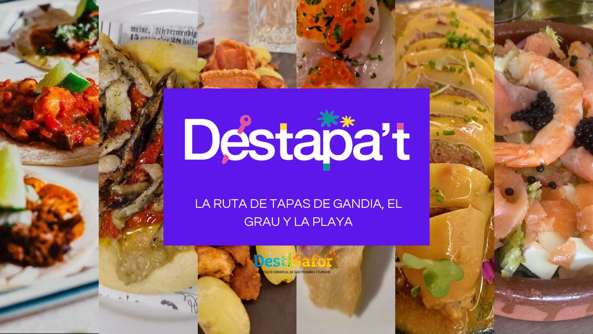 turisteando_'s tweet photo. Los primeros jueves del mes es el día del Destapa't, la Ruta de Tapas en Gandia, Grau y Playa https://t.co/4VSuBo4hlx https://t.co/KYiCx6x3wG