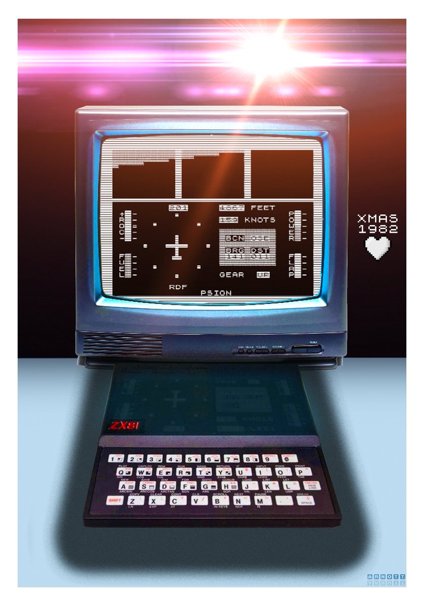 GaryArnott's tweet image. The Ghost of Christmas past just paid a visit. 👻🎄

Left me with the memory of the Christmas present that opened an entire new world to me back in 1982, a Sinclair  ZX81 with a 16K Ram Pack! ♥️

#ZX81 #Sinclair #SinclairResearch #Retrogaming #Christmas #Nostalgia #Memories #8bit