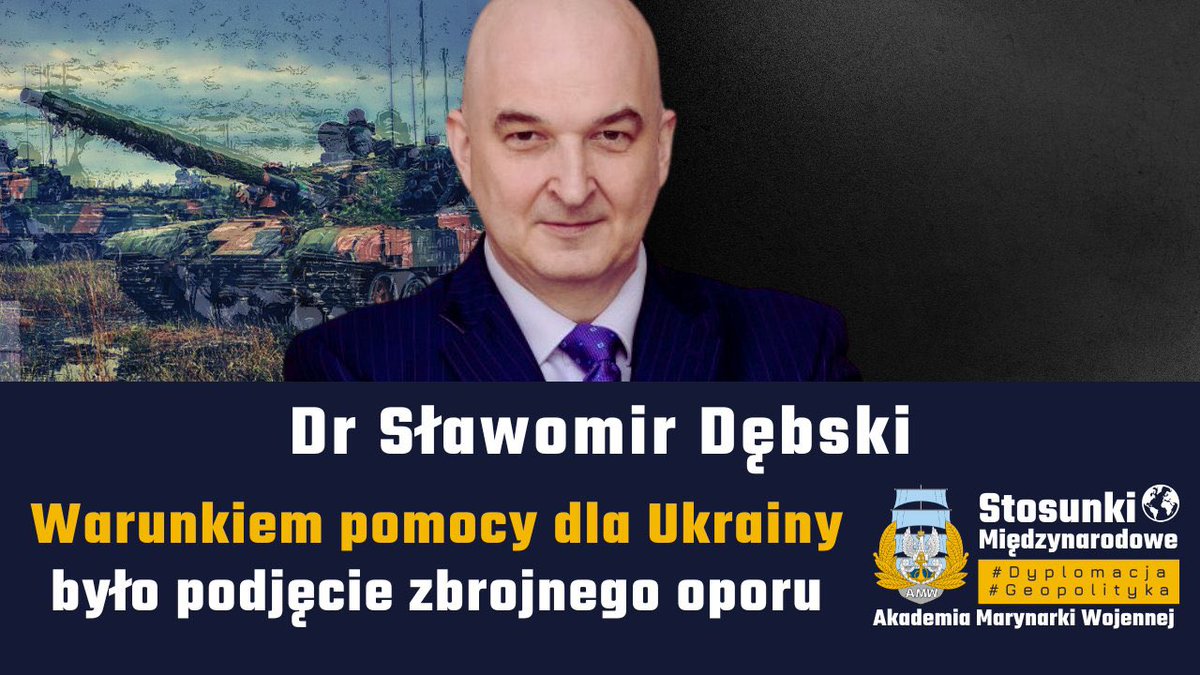 Serdecznie polecam moją i <a href="/pawelkusiak/">Paweł Kusiak</a> rozmowę z dr <a href="/SlawomirDebski/">Sławomir Dębski</a>👍 nt. scenariuszy dalszego przebiegu wojny 🇷🇺🇺🇦 ➡️ <a href="/pawelkowalpl/">Kowal</a> <a href="/Orlowski_tomasz/">Tomasz Orłowski</a> <a href="/JakubBornio/">Jakub Bornio</a> <a href="/wjakobik/">Wojciech Jakóbik</a> <a href="/Akademia_MW/">Akademia Marynarki Wojennej</a> <a href="/ALegucka/">Agnieszka Legucka</a> <a href="/adam_eberhardt/">Adam Eberhardt</a> <a href="/t_pugacewicz/">Tomasz Pugacewicz</a> <a href="/LukasKobierski/">Łukasz Kobierski</a> <a href="/StZerko/">Stanisław Żerko</a> link: youtu.be/lqHZ7A4IbE0?si…