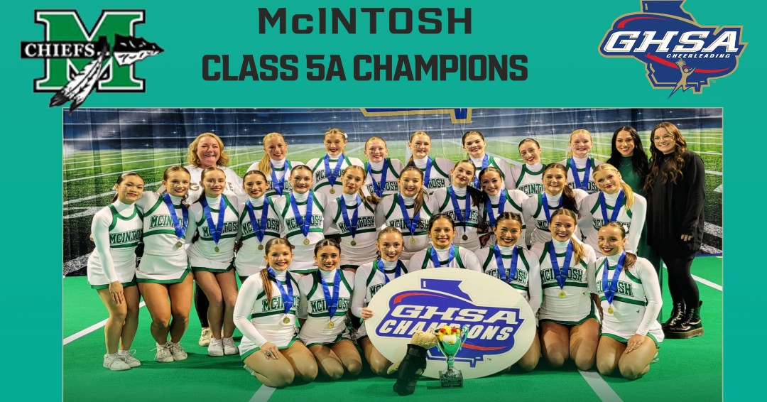 Congratulation #McIntosh, 5A Game Day State Champions! <a href="/VarsitySpirit/">Varsity Spirit</a> <a href="/MHSChiefEvents/">The Chief Events</a> <a href="/GeorgiaHSCheer/">Georgia HS Cheerleading</a> bit.ly/3dD0x8n