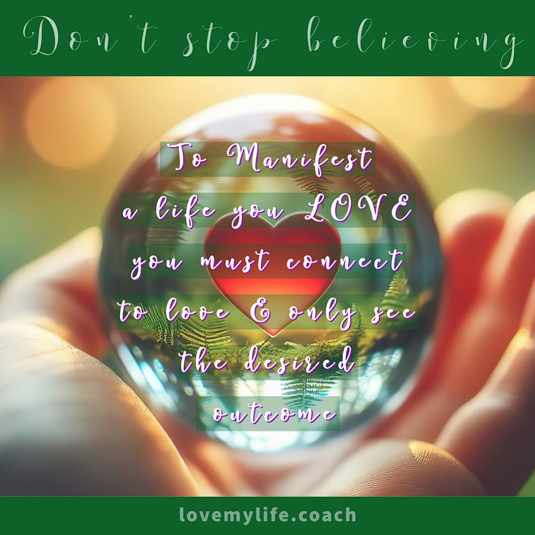 LOVEofLIFEcoach's tweet image. To Manifest a life you LOVE you must connect to love &amp;amp; only see the desired outcome ~ Linda Armstrong
lovemylife.coach #manifesting #energyhealing #TheBodyCode #TheBeliefCode