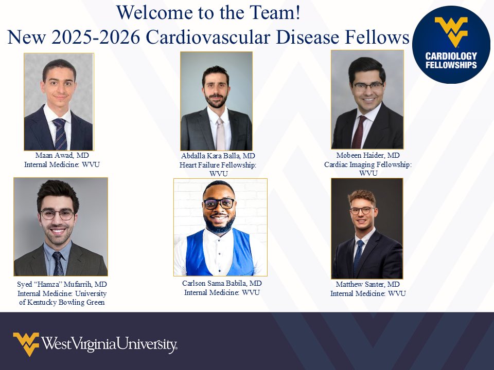 Welcome to our incoming class of fellows. A stellar group. <a href="/sudarshanballa/">Sudarshan Balla</a> <a href="/cardiooncCMB/">Christopher Bianco</a> <a href="/docsok99/">Dr. George Sokos</a> <a href="/RameshDaggubati/">Ramesh Daggubati</a> <a href="/harshi_md/">Harshith Thyagaturu</a>
