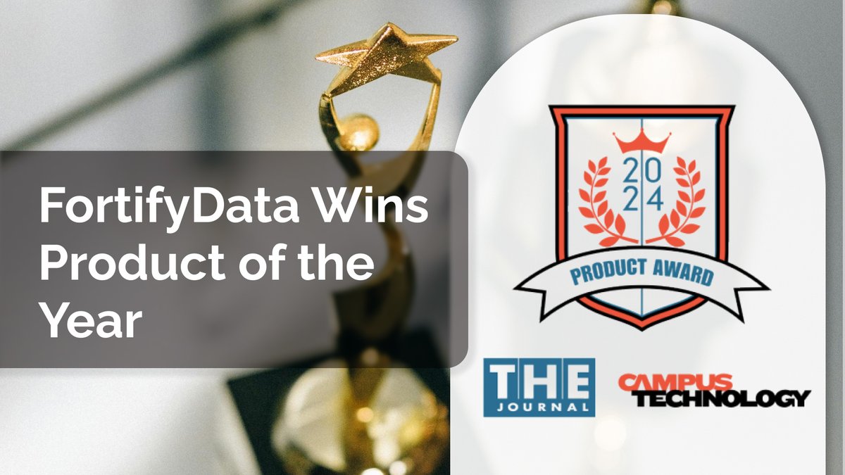 FortifyData (@fortifydata) on Twitter photo We've won 'Product of the Year' award for #CyberRiskManagement by <a href="/Campus_Tech/">Campus Technology</a> & @THE_journal! We are thankful to the higher education institutions finding value in our platform. A huge thanks to our team, customers, & partners for making this possible. hubs.li/Q02-qK8y0 We've won 'Product of the Year' award for #CyberRiskManagement by <a href="/Campus_Tech/">Campus Technology</a> & @THE_journal! We are thankful to the higher education institutions finding value in our platform. A huge thanks to our team, customers, & partners for making this possible. hubs.li/Q02-qK8y0
