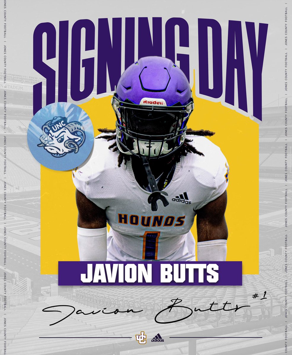 Congratulations to Javion Butts on his commitment to the University of North Carolina! Jones County is proud of you. Go be great! <a href="/javionbutts/">Javion Butts</a>