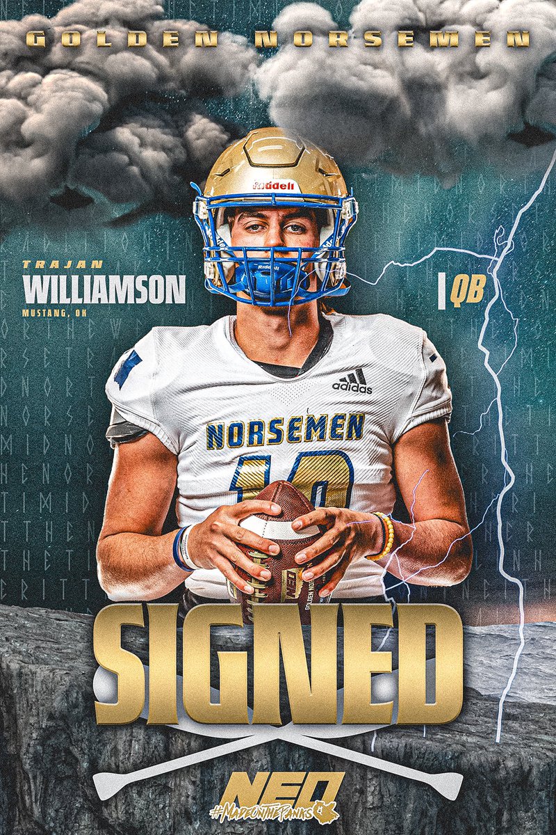Trajan Williamson (@trajanvsw_7) on Twitter photo Extremely honored and blessed to announce my commitment to NEO! <a href="/CoachCrissup/">Zachary Crissup</a> <a href="/CoachSeanKelly/">Sean Kelly</a> <a href="/CoachNiccum66/">Coach Niccum</a> <a href="/CoachJiggs/">Darius Jiggetts</a> <a href="/CoachSharp6/">Dillon Sharp</a> <a href="/CoachLeeBlank/">Lee Blankenship</a> <a href="/coachmac_/">Cody McDaniel</a> <a href="/ClarktheShark11/">Robert Clark</a> <a href="/Waleed_Gaines/">waleed gaines ๐</a> <a href="/doranj17/">Coach Doran</a> @TheCoachStrick <a href="/ChandlerRhodes/">Chandler Rhodes</a> <a href="/CoachEPeterson1/">Eric Peterson</a> <a href="/coachkenedy/">Pat Kenedy</a> <a href="/RecruitMustang/">Mustang Football Recruiting</a> Extremely honored and blessed to announce my commitment to NEO! <a href="/CoachCrissup/">Zachary Crissup</a> <a href="/CoachSeanKelly/">Sean Kelly</a> <a href="/CoachNiccum66/">Coach Niccum</a> <a href="/CoachJiggs/">Darius Jiggetts</a> <a href="/CoachSharp6/">Dillon Sharp</a> <a href="/CoachLeeBlank/">Lee Blankenship</a> <a href="/coachmac_/">Cody McDaniel</a> <a href="/ClarktheShark11/">Robert Clark</a> <a href="/Waleed_Gaines/">waleed gaines ๐</a> <a href="/doranj17/">Coach Doran</a> @TheCoachStrick <a href="/ChandlerRhodes/">Chandler Rhodes</a> <a href="/CoachEPeterson1/">Eric Peterson</a> <a href="/coachkenedy/">Pat Kenedy</a> <a href="/RecruitMustang/">Mustang Football Recruiting</a>