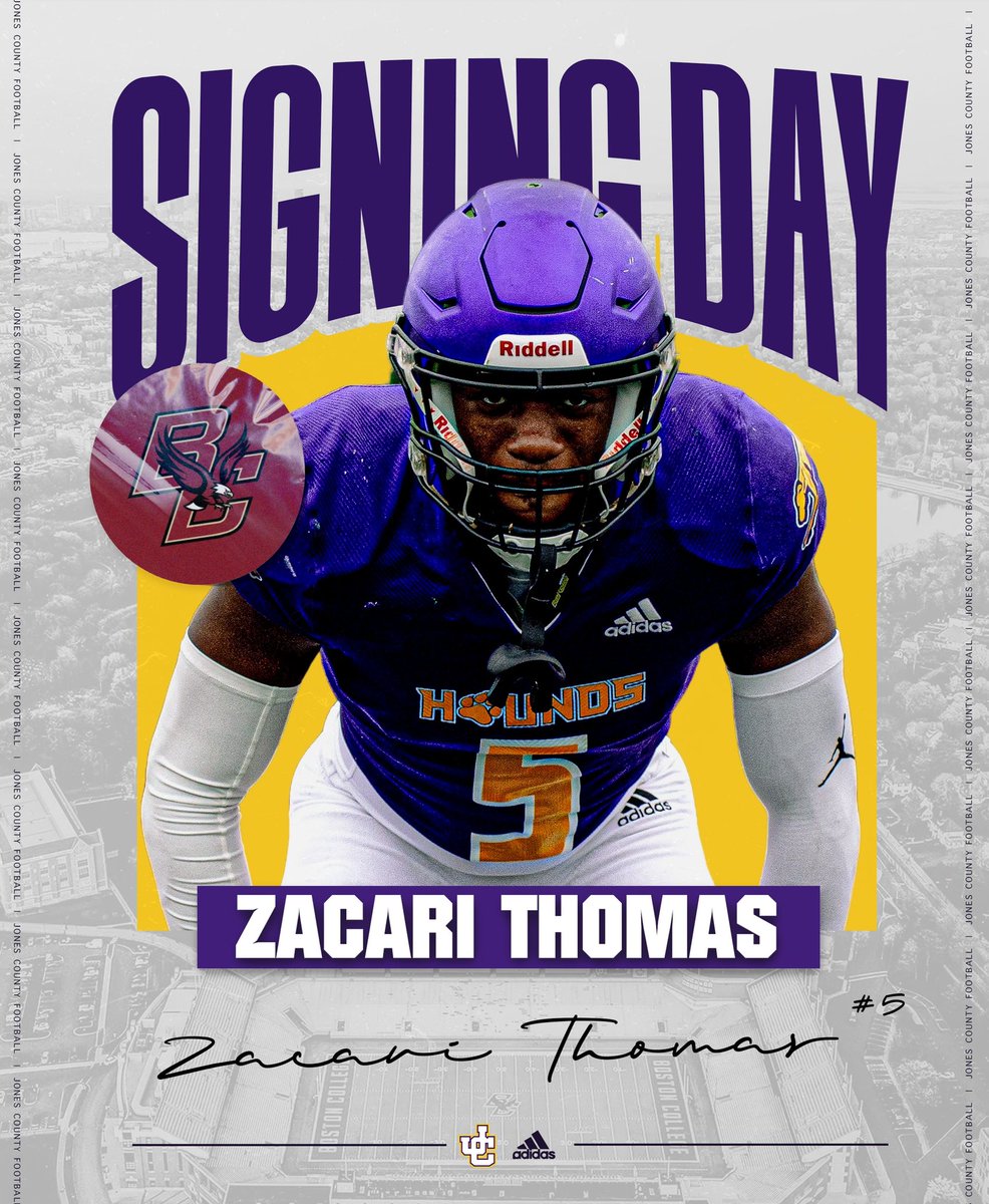 Congratulations to Zacari Thomas on his commitment to Boston College! Jones County is proud of you. Go be great! <a href="/thomas_zacari/">Zacari Thomas</a>