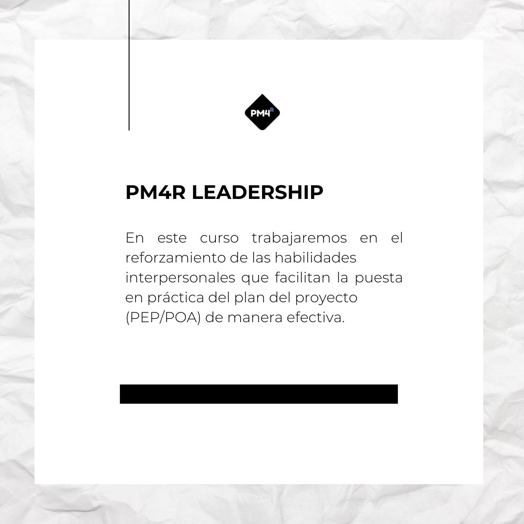 PM4_Results's tweet photo. #PM4RLeadership |  🎓 En este curso trabajaremos en el reforzamiento de las habilidades interpersonales 🤝 que facilitan la puesta en práctica del plan del proyecto (PEP/POA) de manera efectiva.

#PM4R #Leadership #ProjectManagement #BIDAcademy #AcademiaBID https://t.co/nreLo3FtJ8
