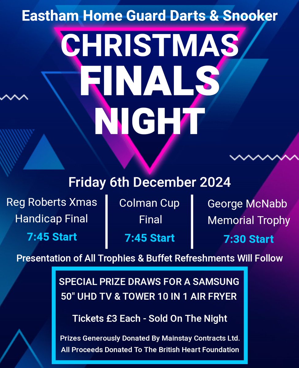 Just a couple of days to go until our annual Finals Night! All members and their guests are welcome to attend and enjoy.
#darts #Snooker