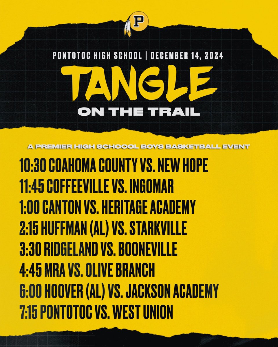 The boys Tangle is set, December 14
Matchup previews coming soon…