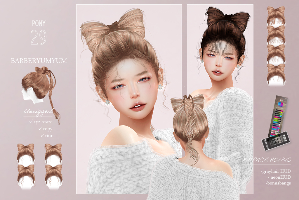 TorajiVoom's tweet photo. *barberyumyum*P29@Anthem
🎀おリボンポニー🎀
クリスマスが近づいてきたのでラッピングアレンジヘアにしてみました
ふわふわニットと相性よさそう♡

GIVEAWAYも少しの間やっています↓
https://t.co/VO0PChSEXM https://t.co/T1nzORfQ8i