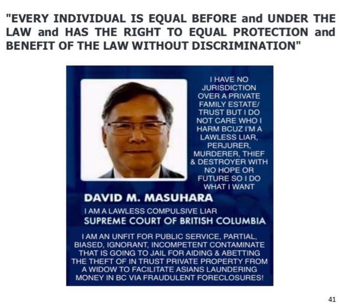HatedByBCgovt's tweet photo. @The_Real_SashaP @FoxNews #16Days Widow unfortunately in @saanich has In Trust PRIVATE PROPERTY STOLEN by @ChiefManak @Dave_Eby @llblawcorp facilitating money laundering/mortgage fraud! Woman NOW UNDER VIOLENT ATTACKS by @Dean_Murdock @ChiefDuthie

ℹ️ https://t.co/uOXYUTNeEh @TPSFinCrimes @globeandmail https://t.co/vJisd4ZXXp