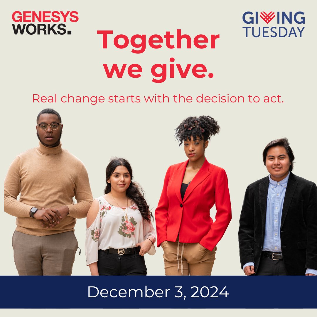 It’s not too late to give this #GivingTuesday! Supporters like you make it possible for <a href="/GenesysWorksNCR/">GenesysWorksNCR</a> to build pathways to opportunities that lead to career success. Whether you can give $500 or $5, every dollar helps. It’s not too late to give! bit.ly/NCRGIVE24