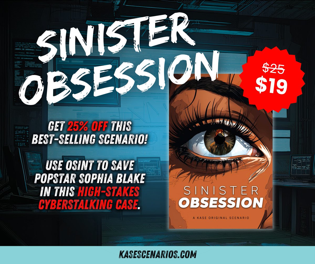 ⏳ LAST CHANCE: Cyber Monday Deals End Soon! ⏳

Hurry! There’s still time to grab these amazing #OSINT deals:

🔍 Project Sandshark → ONLY $90 (28% OFF!)
💥 Sinister Obsession → ONLY $19 (25% OFF!)

⭐️ Don’t wait! Shop the final hours of the sale now: ow.ly/jyZJ50UhczX