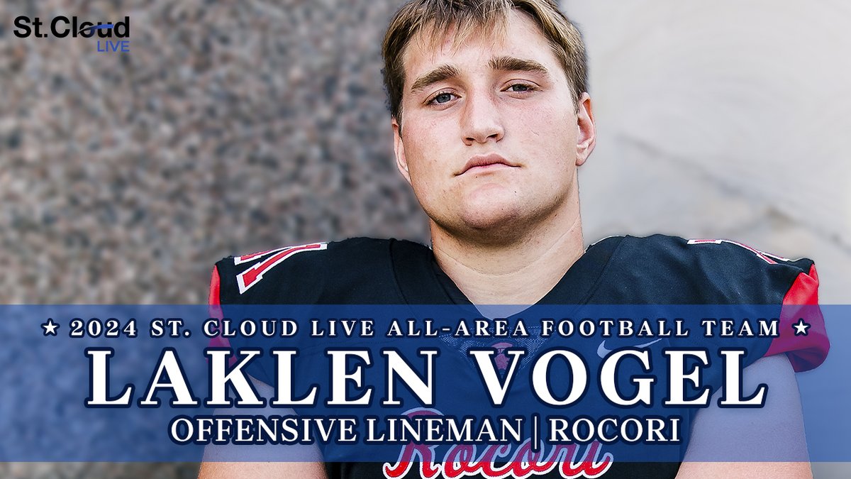 Congrats to <a href="/rocorifootball/">ROCORI SPARTAN FB</a> 's Laklen Vogel on making the 2024 St. Cloud LIVE All-Area football team. Read more about Laklen and see all 25 "All-Area" selections on SCL -  stcloudlive.com/sports/prep/it…
