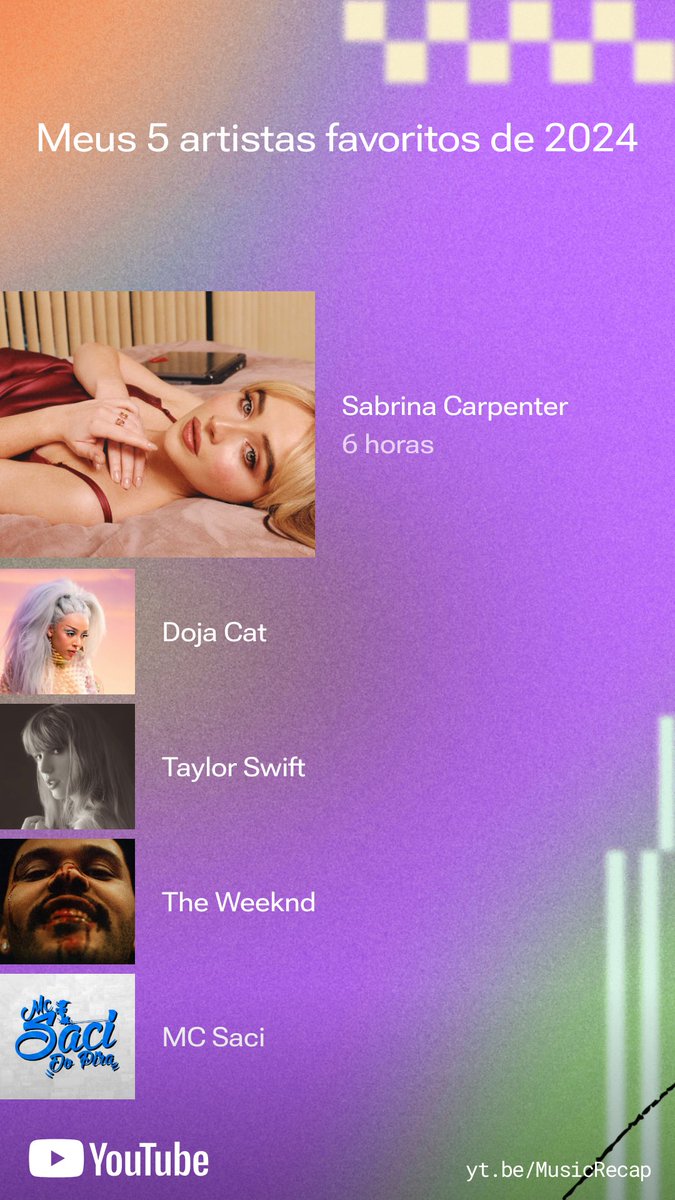 A sabrina sendo em primeiro porquê eu em off imagino um microfone e fico performando as músicas dela no meu quarto.