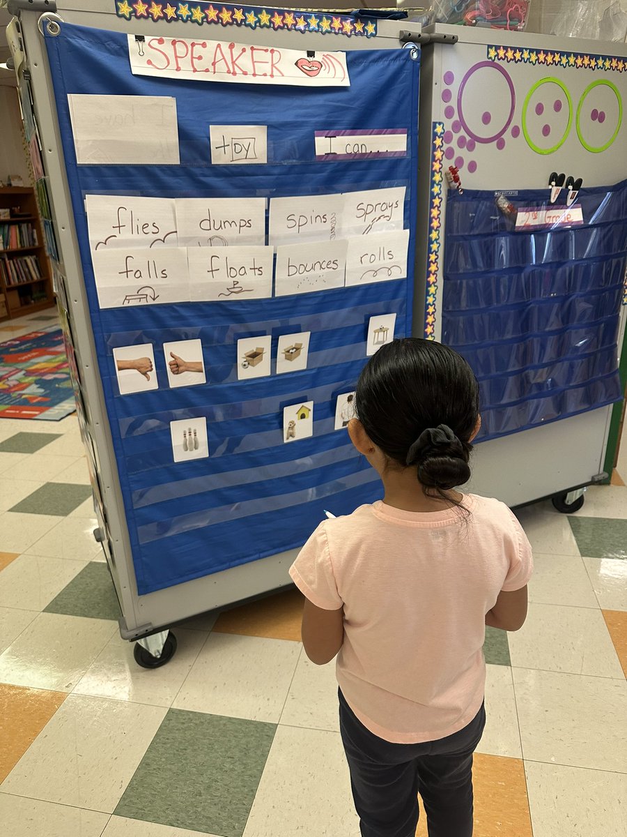 1st grade <a href="/BrentwoodMESE/">Brentwood Magnet Elementary School of Engineering</a> MLLs expanding their “Move It” writing to include prepositions. “My toy rolls under the table.” #ThisIsESL