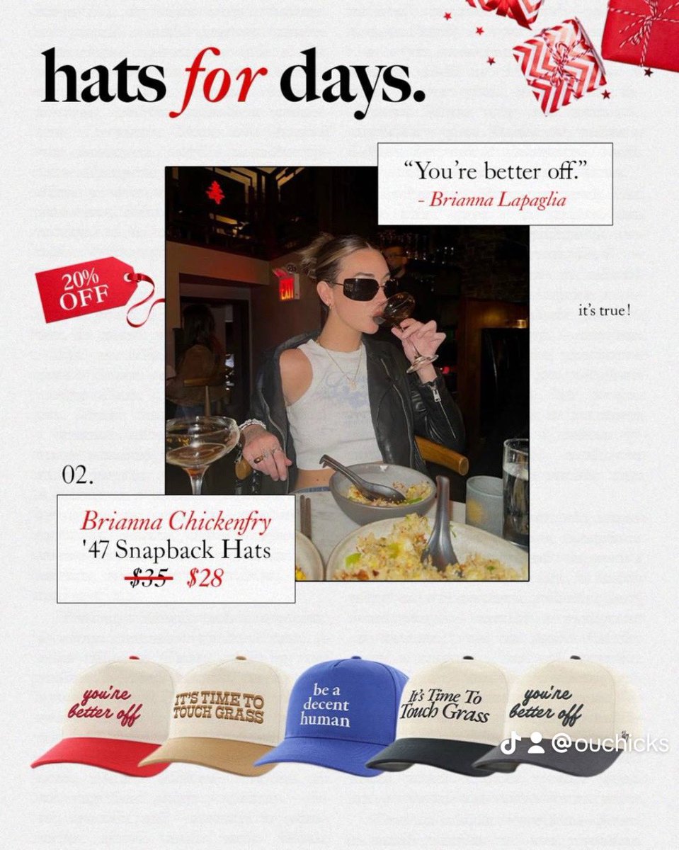 ouchicks's tweet photo. XMAS IDEAS! Entire store is 20%!! LINK IN BIO 💋💋 https://t.co/KtjEdOMSPG