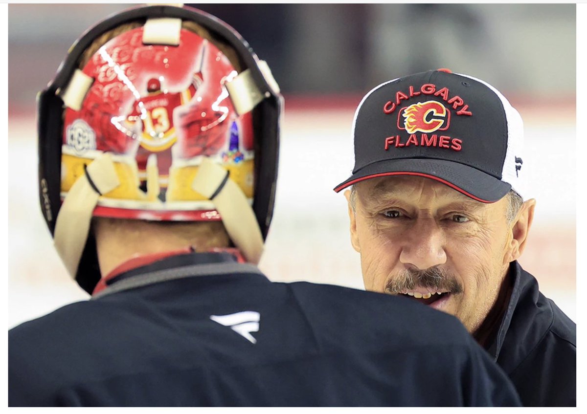 WesGilbertson's tweet photo. Love this shot from Monday's #Flames practice, great work by Postmedia ace photographer Gavin Young: https://t.co/eaGU86i4v6