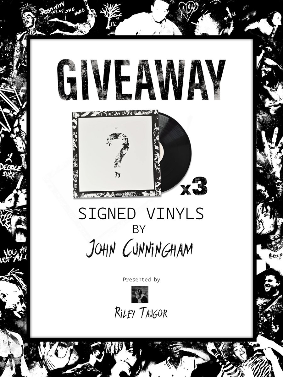 I'm happy to announce a giveaway for 3 signed XXXTentacion '?' vinyls, signed by John Cunningham 

To enter, simply comment your favorite moment of XXXTentacion, whether it's a song, show, event, or any specific memory that stands out to you

The giveaway ends on December 9th.