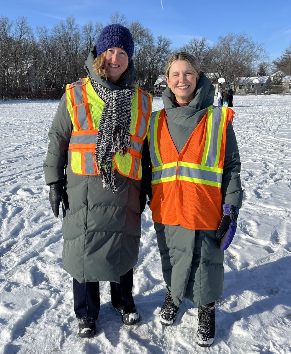 You know you’re in sync with your admin partner when you show up at work in the exact same winter coat!  #WinterWildcats