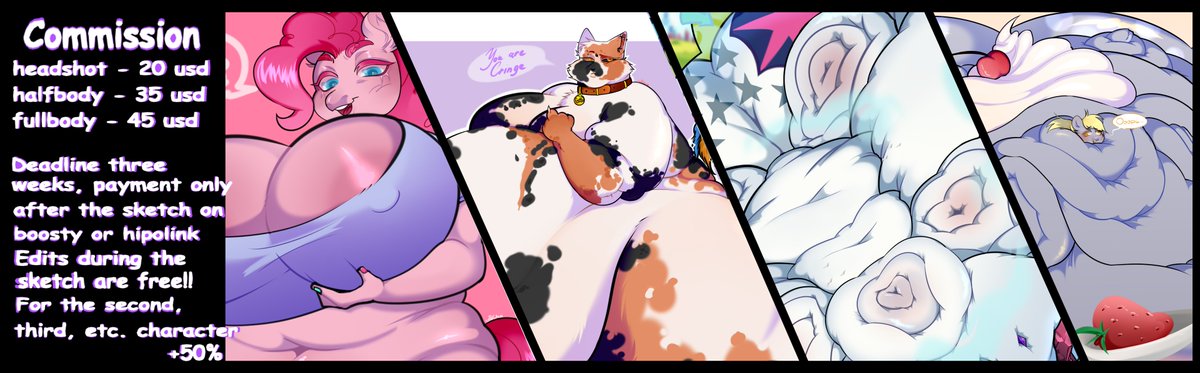 To order, write to me in private messages here or on FA

Thanks for your attention!
#commission #fatfur
