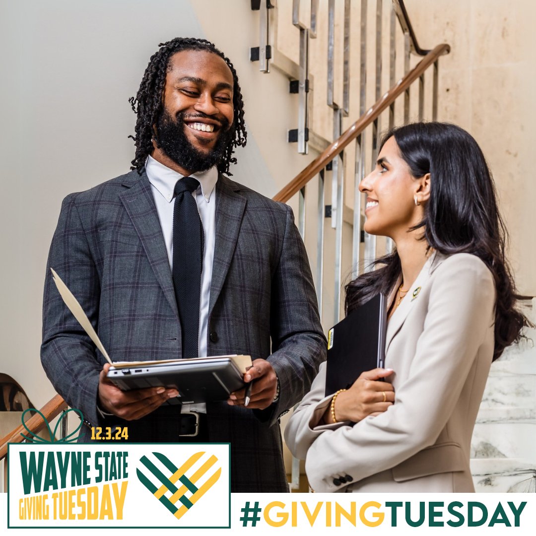 Today is #GivingTuesday! Your contribution supports the Wayne Law Student Emergency Fund, helping students overcome challenges and stay focused on their goals. Visit the link to make a difference today: bit.ly/4iev3o6