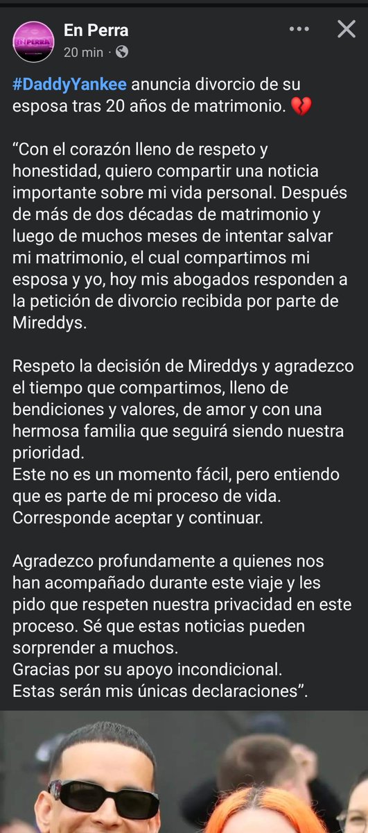 DramaQueenRemix's tweet photo. Se me está desangrando el corazón! Si a 2 hombres admiro como HOMBRES por su fidelidad inmensa es a #DaddyYankee y a #Yandel! Increíble que el #Cangry se divorcie! Un hombre tan ejemplar en todos los aspectos de su vida! Ay no! Que dolor tan grande! Daddy no merece vivir algo así https://t.co/cCA4Jt47Jd
