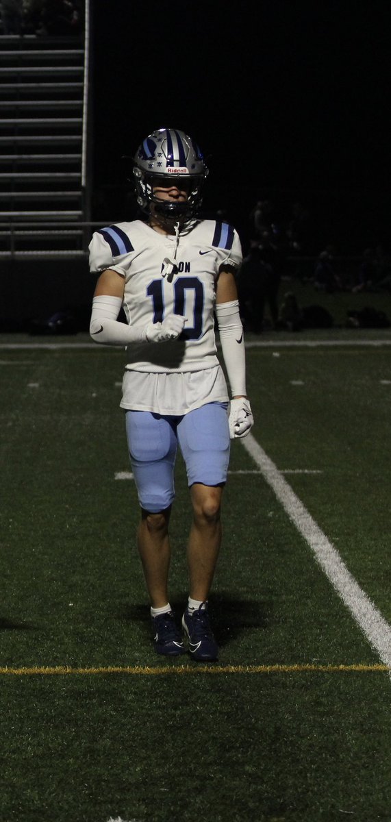 After a good visit and talk with <a href="/Coach_Stutz/">Chris Stutzriem</a> and <a href="/CoachBroderickT/">Broderick Thomas</a> I’m excited to announce my commitment to RMC! Thankful for all the support from family, coaches, and friends to play football at the next level.