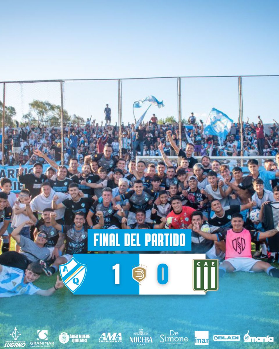 ArgdeQuilmesOf's tweet photo. ¡𝗚𝗔𝗡𝗢́𝗢𝗢 𝗘𝗟 𝗠𝗔𝗔𝗔𝗧𝗘𝗘𝗘! 💪

⚽️ #ArgentinodeQuilmes 1 - Excursionistas 0
☑️ Goles: @lucasarza_8 

¡NOS VAMOS A LA FINAAAAAALLLL! 🥳

#DaleMate🩵🤍
#PrimeraB https://t.co/FzTr9UExhG