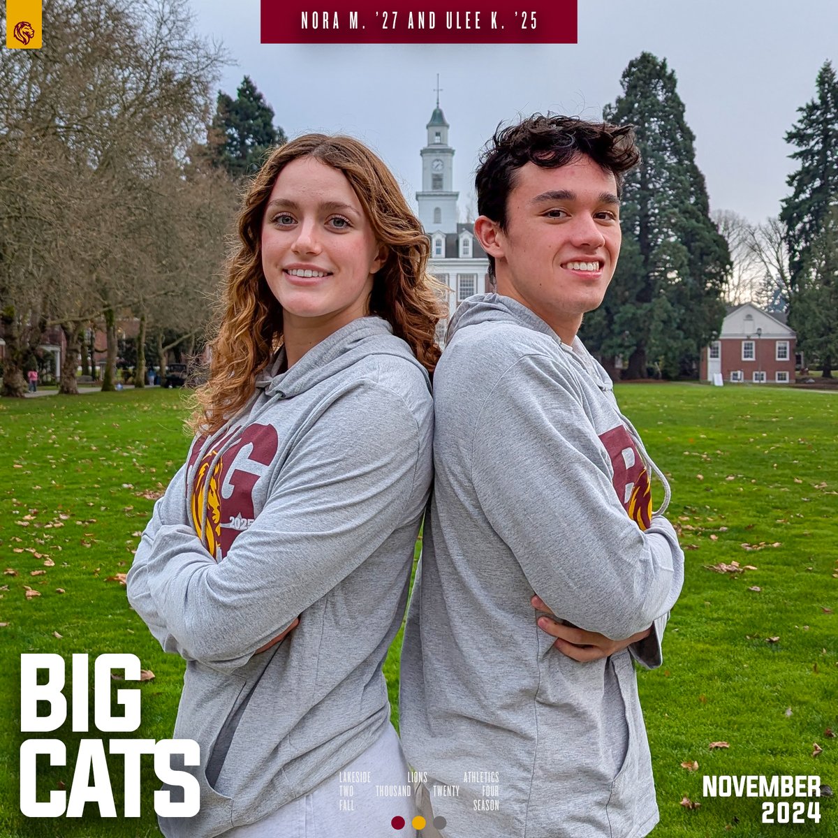 Lakeside Athletics (@lakesidelions) on Twitter photo 🦁NOVEMBER BIG CATS!🦁
Congratulations to Nora M. of <a href="/LakesideLionsSD/">Lakeside Swim & Dive</a> and Ulee K. of <a href="/LakesideLionsXC/">Lakeside XC</a>!
Read more about their awards here: lakesideschool.org/post-details/~…
#GOLIONS 🦁NOVEMBER BIG CATS!🦁
Congratulations to Nora M. of <a href="/LakesideLionsSD/">Lakeside Swim & Dive</a> and Ulee K. of <a href="/LakesideLionsXC/">Lakeside XC</a>!
Read more about their awards here: lakesideschool.org/post-details/~…
#GOLIONS